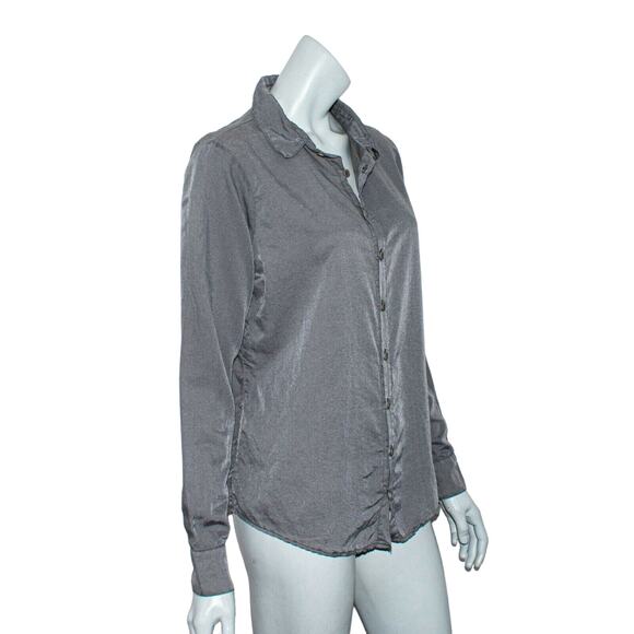CP SHADES Button up Shirt Soft Gray FitsWomen's Large - Picture 6 of 7